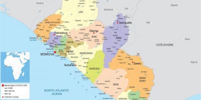 의 지도를 그릴 정도의 라이베리아