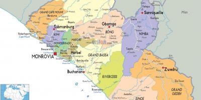 정치지도의 라이베리아
