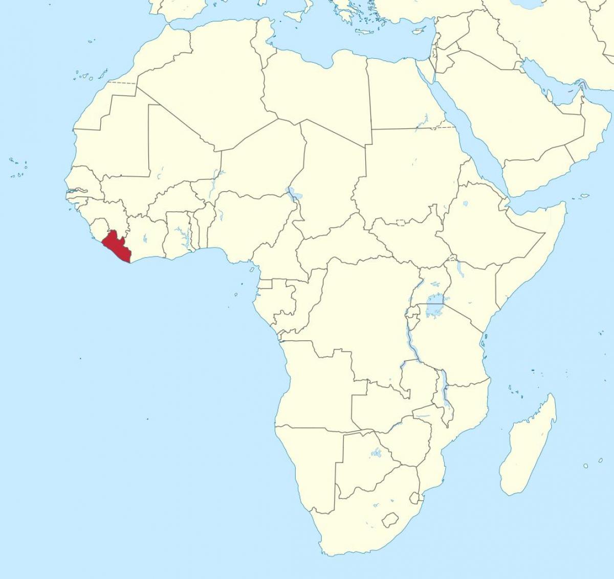 지도베리아 아프리카